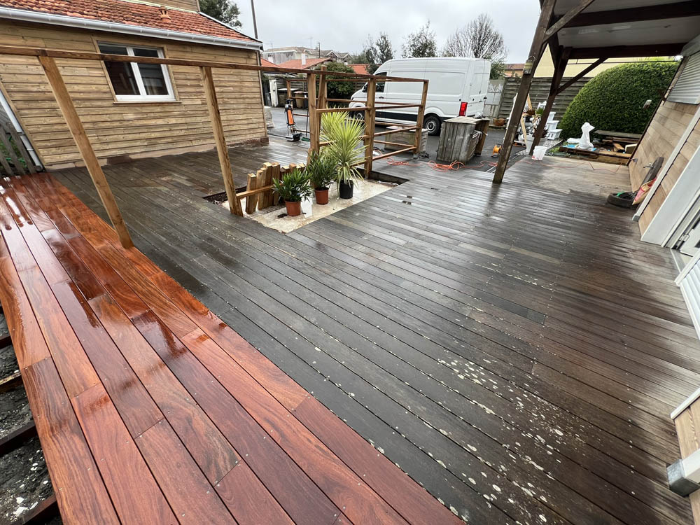 Nettoyage terrasse bois à La teste de buch 33260