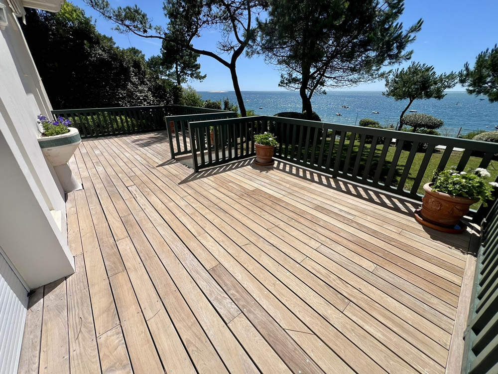 nettoyage terrasse bois - NBE nettoyage Pyla sur mer