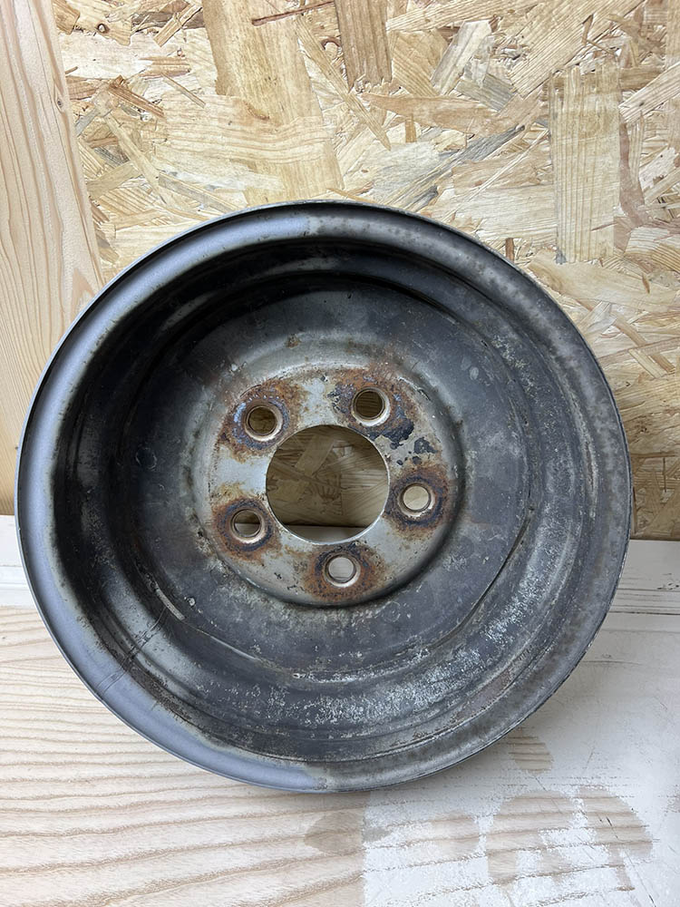 exemple d'aérogommage sur métal
