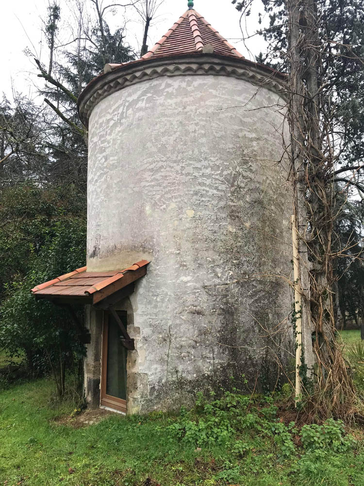 nettoyage façade d'un pigeonnier sur anzex (47)