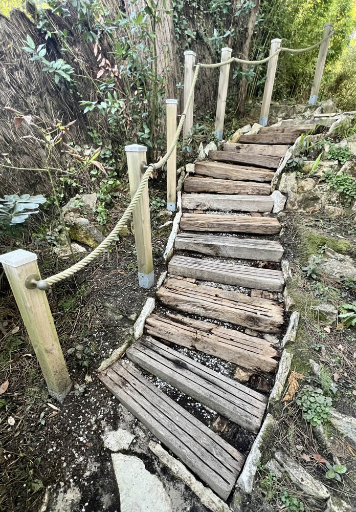 Nettoyage d'un escalier extérieur en Bois au Pyla (33)