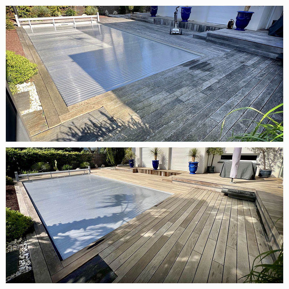 Nettoyage de terrasse bois à Gujan-Mestras