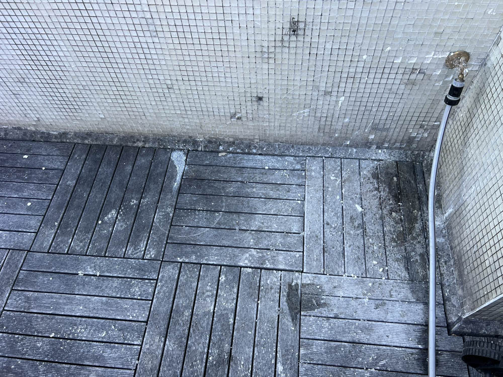 nettoyage terrasse bois - appartement sur Bègles