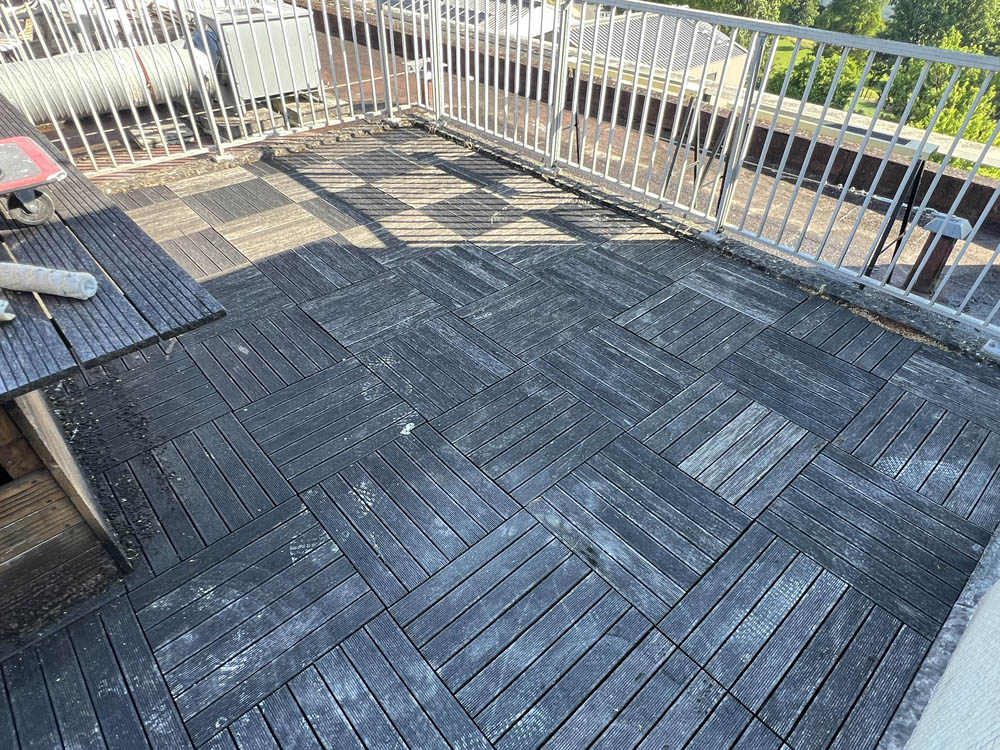 nettoyage terrasse bois - appartement sur Bègles