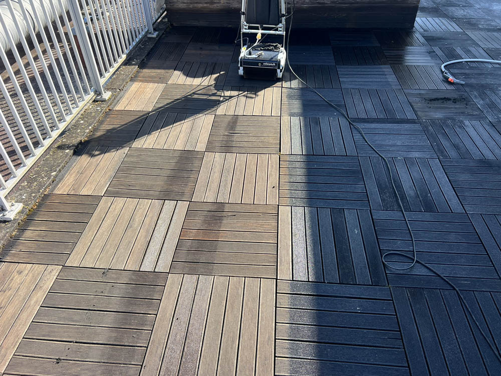 nettoyage terrasse bois - appartement sur Bègles