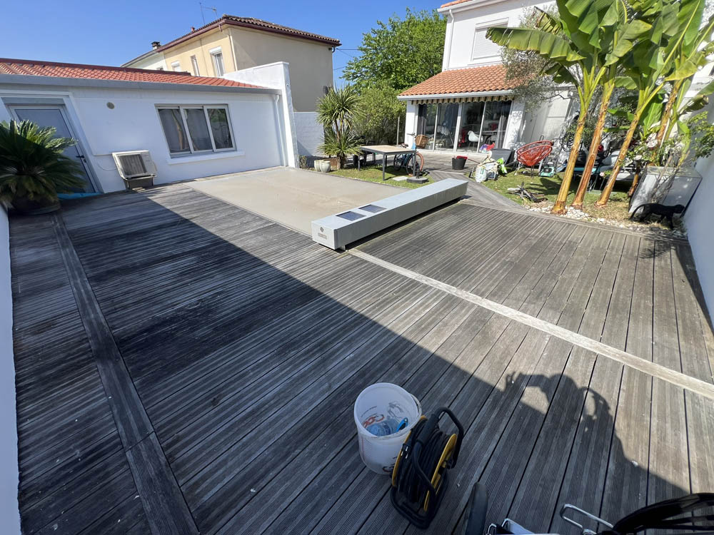 nettoyage de terrasse en bois -Talence