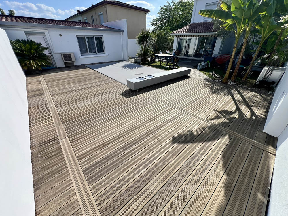 nettoyage de terrasse en bois -Talence