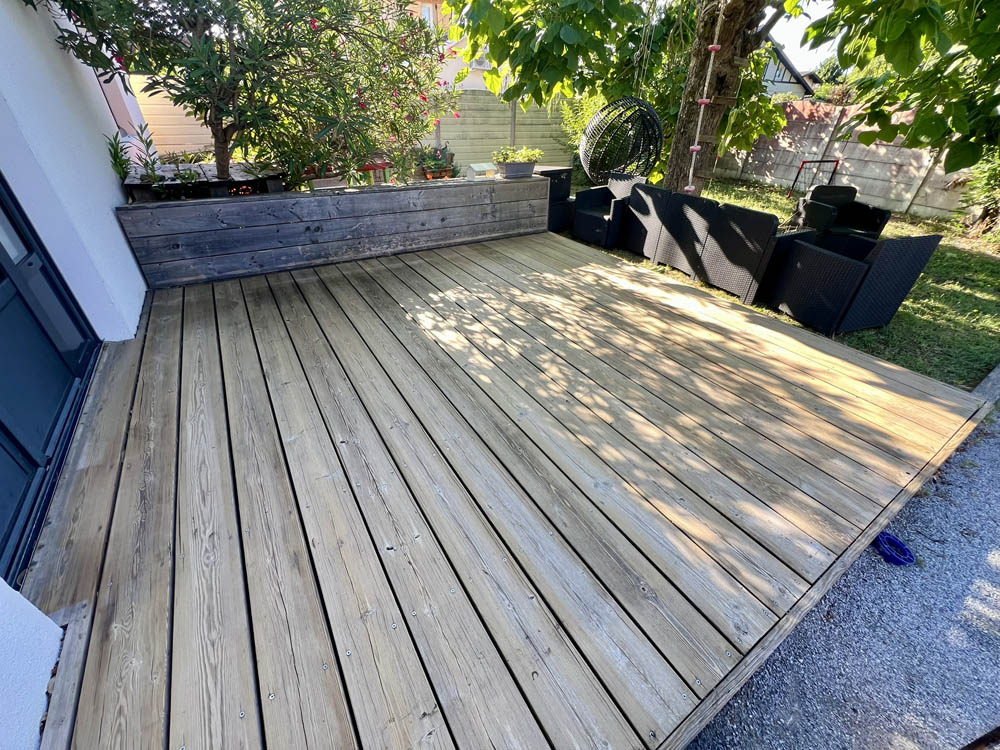 Nettoyage de terrasses bois à Gujan-Mestras