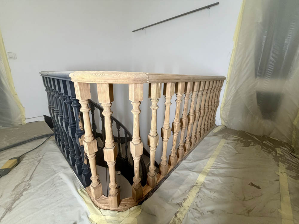 aérogommage rambardes d'escalier sur Arcachon