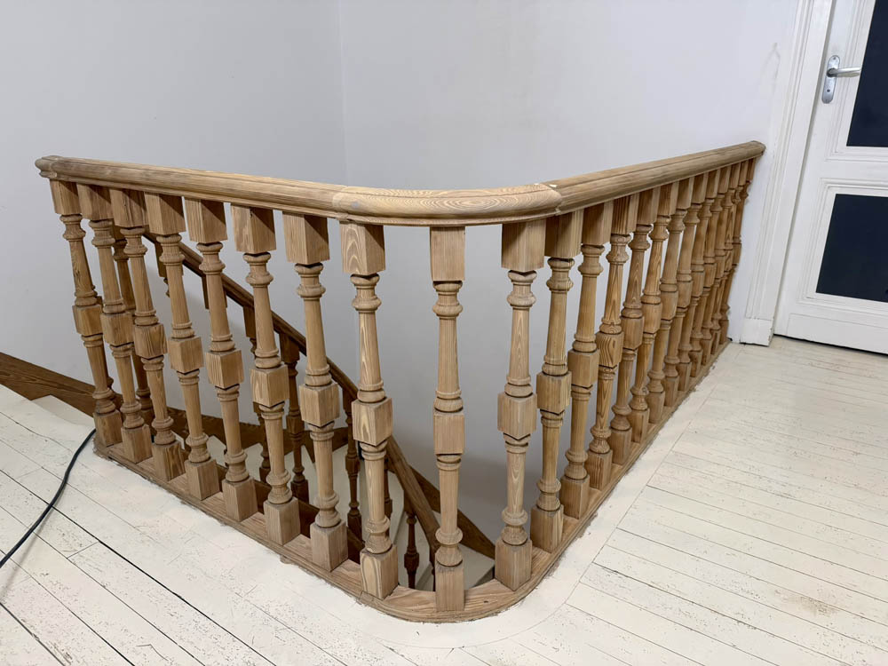 aérogommage rambardes d'escalier sur Arcachon