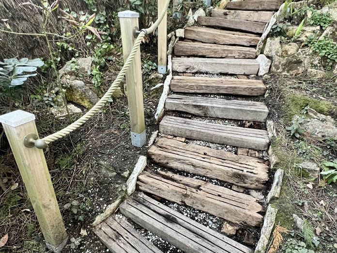 Nettoyage d'un escalier extérieur en Bois au Pyla (33)