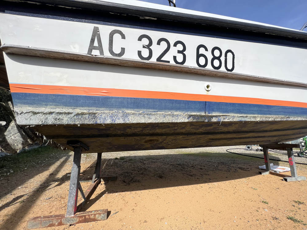 aérogommage coques de bateaux - bassin d'arcachon